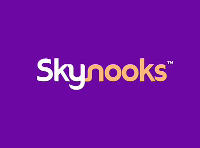 Skynooks brand identity branding design graphic design illustration logo typography