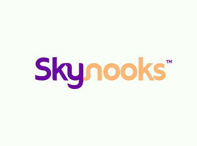 Skynooks brand identity branding design graphic design illustration logo typography