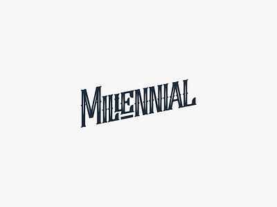 Milennial Logo Design app branding design graphic design illustration logo typography ui ux vector