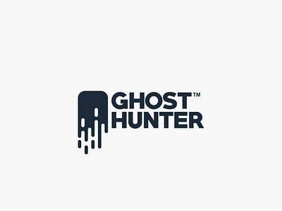 Ghost Hunter Logo Design app branding design graphic design illustration logo typography ui ux vector