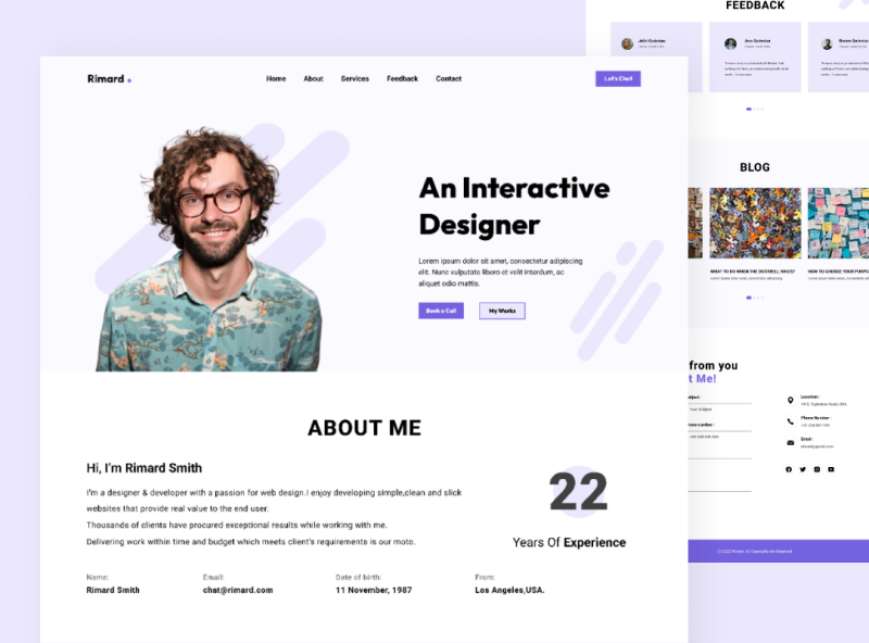 Rimard. | Personal Portfolio by Rimo Trendy on Dribbble