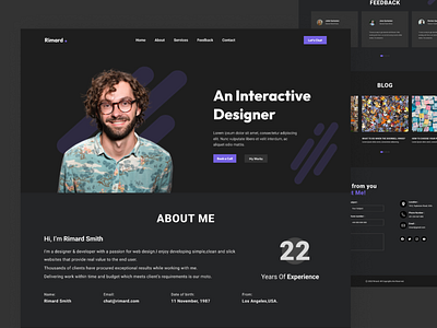 Rimard - Personal Portfolio by Rimo Trendy on Dribbble