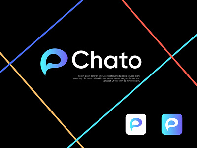 Chato logo app icon app logo brand identity brand mark branding business logo chat logo creative logo ecommerce logo logo logo design logos modern logo popular logo professional logo symbol trending logo visual identity visual identity designer