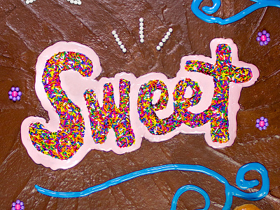 Sweet - food typography