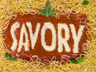 Savory - food typography food food typography photography photoshop savory