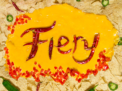 Fiery - food typography