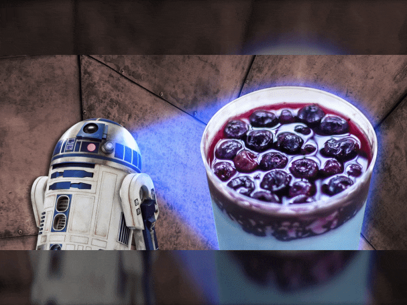 R2D2 & Blue Milk blue milk droid food gif hologram photography r2d2 star wars