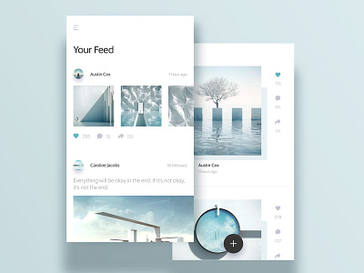 Blue Blu Blu and art blue design layout literature ocean soft ui ux