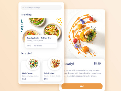 Food Delivery App app concept delicious design food food delivery app food ordering app interface