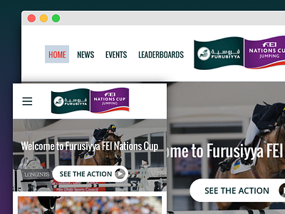 Furusiyya FEI Nations Cup - Responsive Web Design design graphic interface mobile responsive ui ux web webdesign