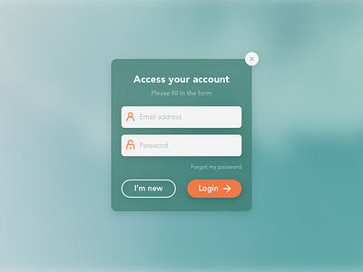 Day 001 - Login Form dailyui desktop form interface login material ui ux web