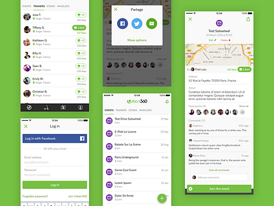 Urban360 - Community app design android app design interface ios mobile ui ux