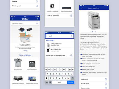 Proposal for Brother France android ios iphone product design sketch ui uidesign ux uxdesign