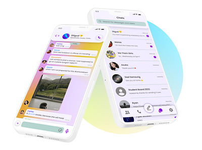 Chat App UI Design Mockup chat design message ui ux