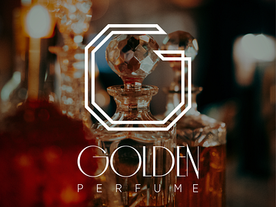 Logo design for Golden perfume graphic design logo