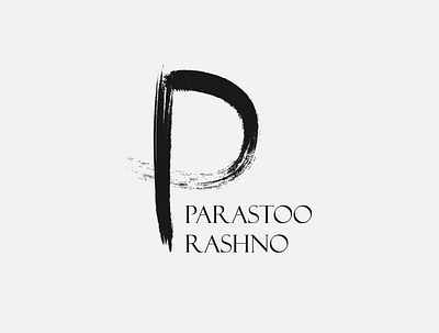 Logo design for Parasto Rashno artist, painter and curator graphic design logo