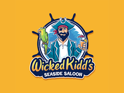 Wicked Kidd's  Saloon Logo Design