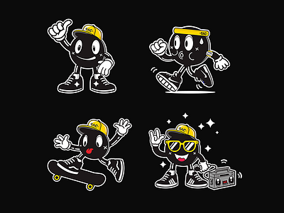 Mascot SAC for Event Sneaker art black characterdesign hype illustration mascot mascot character sneakers