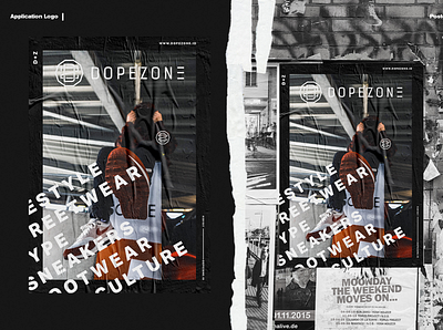 dopezone poster bangkitristant bristant digital art identity design logo logo branding mockup poster art psd mockup unsplash