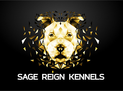 Sage Reign Kennels Logo 3 Designed By alinaqidesigner 3d animal branding custom logo design doglover dogoftheday dogs dogstagram geometric geometric wolf graphic design illustration instadog logo logo maker pet petstagram puppylove ui