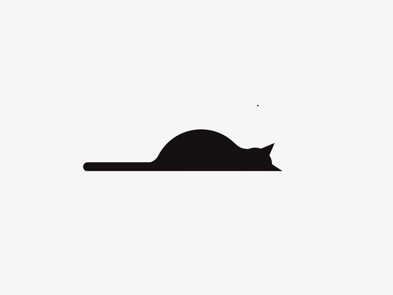 Cat cat geometric gif minimal