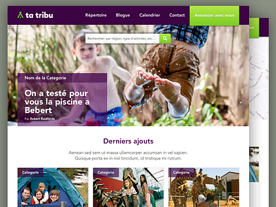 Ta Tribu - homepage homepage
