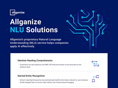 Flyer Design - Allganize NLU Solutions