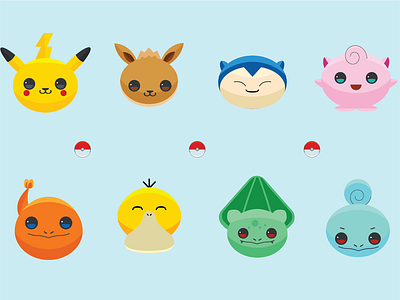 Pokemon Go icons design icon illustration pokemongo