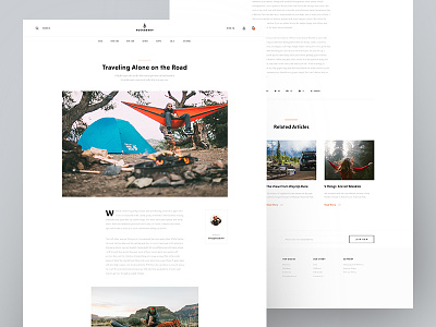 Huckberry - Article article blog clean ecommerce minimal post quote shop typography web