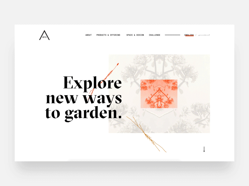 Area 2071 - Landing Page clean concept landing page minimal parallax principle typography web website