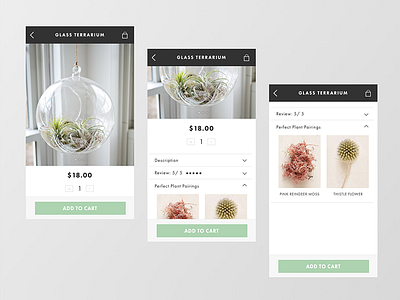 Plant Friend Product Page app design ios mobile design plants product page ui ux