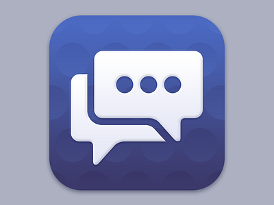 Chat icon app blue chat golf icon iphone purple simple talk
