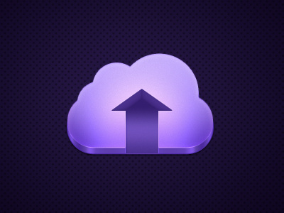 Cloud cloud icon purple