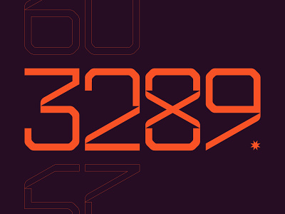 Numbers branding design logo numbers type typeface typography