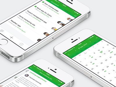 Project management app [wip] app basecamp clean flat ios iphone management mobile ui user