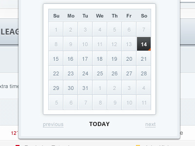 Calendar blue button calendar date dates football grey soccer ui ux web website