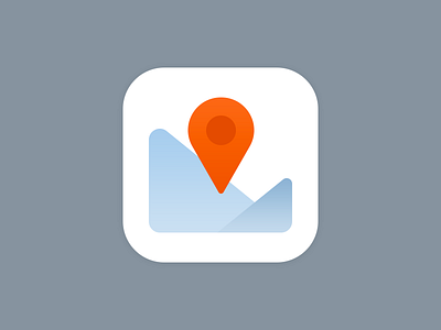 Winter Map iOS icon app apple icon ios map mobile pin skiing winter