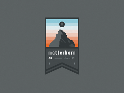 Badge badge label logo mark matterhorn mountain outdoor price shop store tag zermatt
