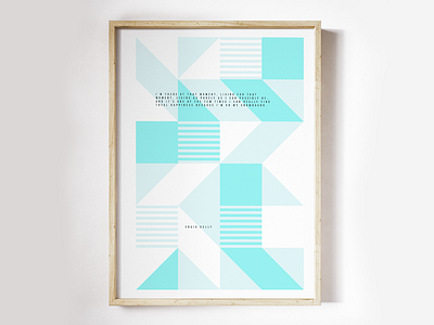 Ultimate ride 🏂 abstract blue craig geometrical kelly poster print quote snowboard wall