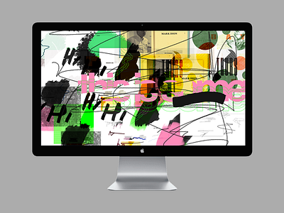 Hi. abstract apple background brush collage computer copy desktop mess poster print typography