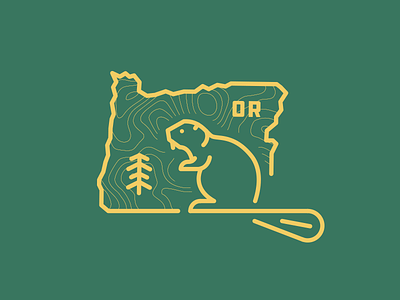 Little Dude II. animal badge beaver identity illustration logo mark oregon portland sticker