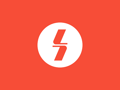 77 7 branding circle letter logo mark symbol