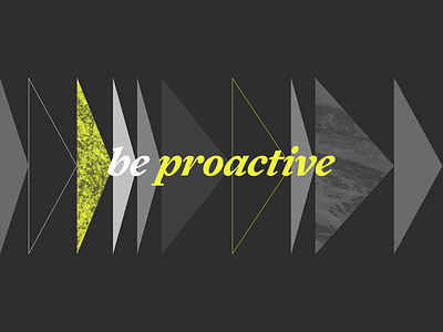 Be proactive black clean illustration poster proactive startup texture value