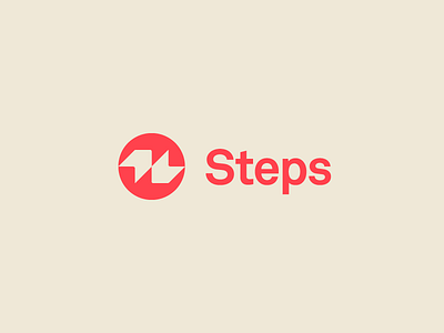 Steps wip analyze brand branding growth identity implementation logo mark media seo step symbol