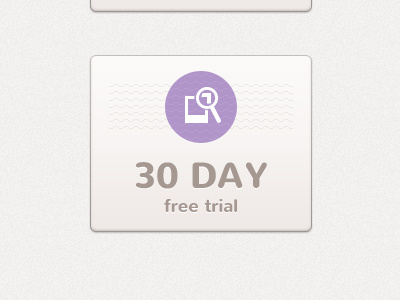 30 day free trial box brown free gradient grey icon offer plan purple texture trial ui ux web website