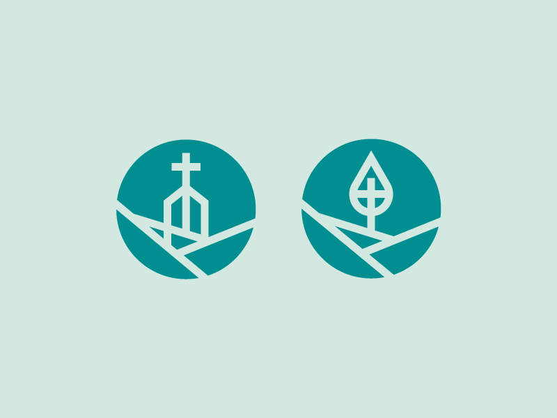Church Cross Water Valley beer valley water cross church logo branding brand brewery identity mark symbol