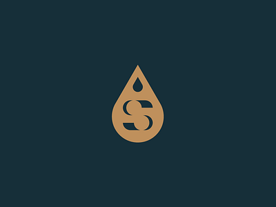 Drop brand branding cafe coffee drop identity letter logo mark s symbol water