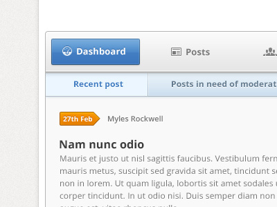 Dead end in learning of making dashboard admin blue button dashboard grey orange panel ui ux web website