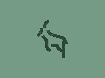 Chamois animal branding chamois chamonix illustration logo mark symbol texture