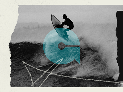🏄‍♂️ board branding g identity letter logo mark outdoor startup surf symbol wave